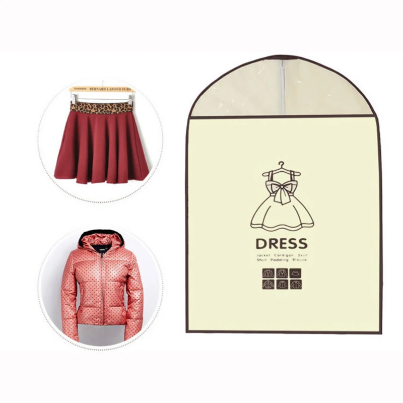 1 шт. черный чехол для пальто одежды костюма Пыленепроницаемая вешалка защита