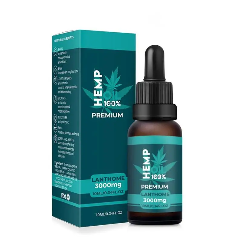 100% чистое конопляное масло средство для сна антистресс экстракт конопли капли 3000