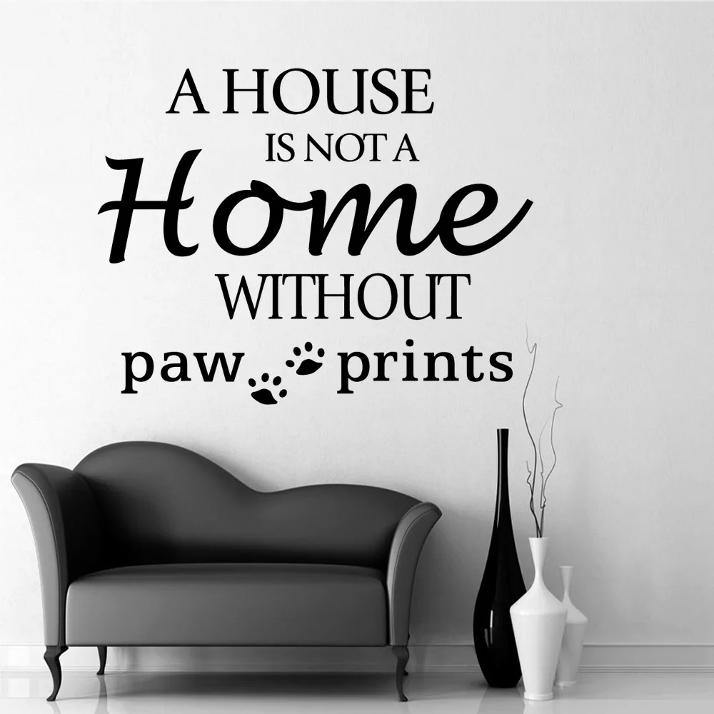 Виниловая наклейка на стену с изображением лап|Наклейки стену| |