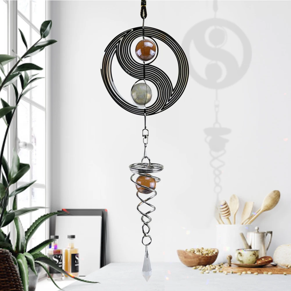 Наружная жилая виндгонгдвор плетеная ветряная колокольчик с спиральным декором
