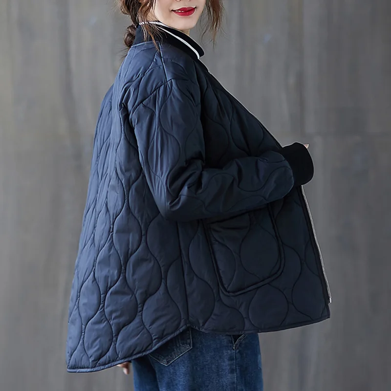 Куртка-бомбер женская осенне-зимняя короткая стеганая | Женская одежда