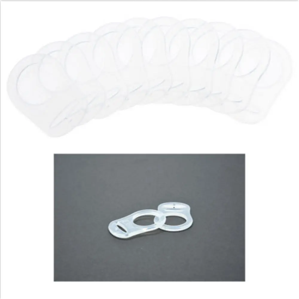 10 шт. соски-пустышки для младенцев прозрачный силиконовый Кнопка MAM кольцо