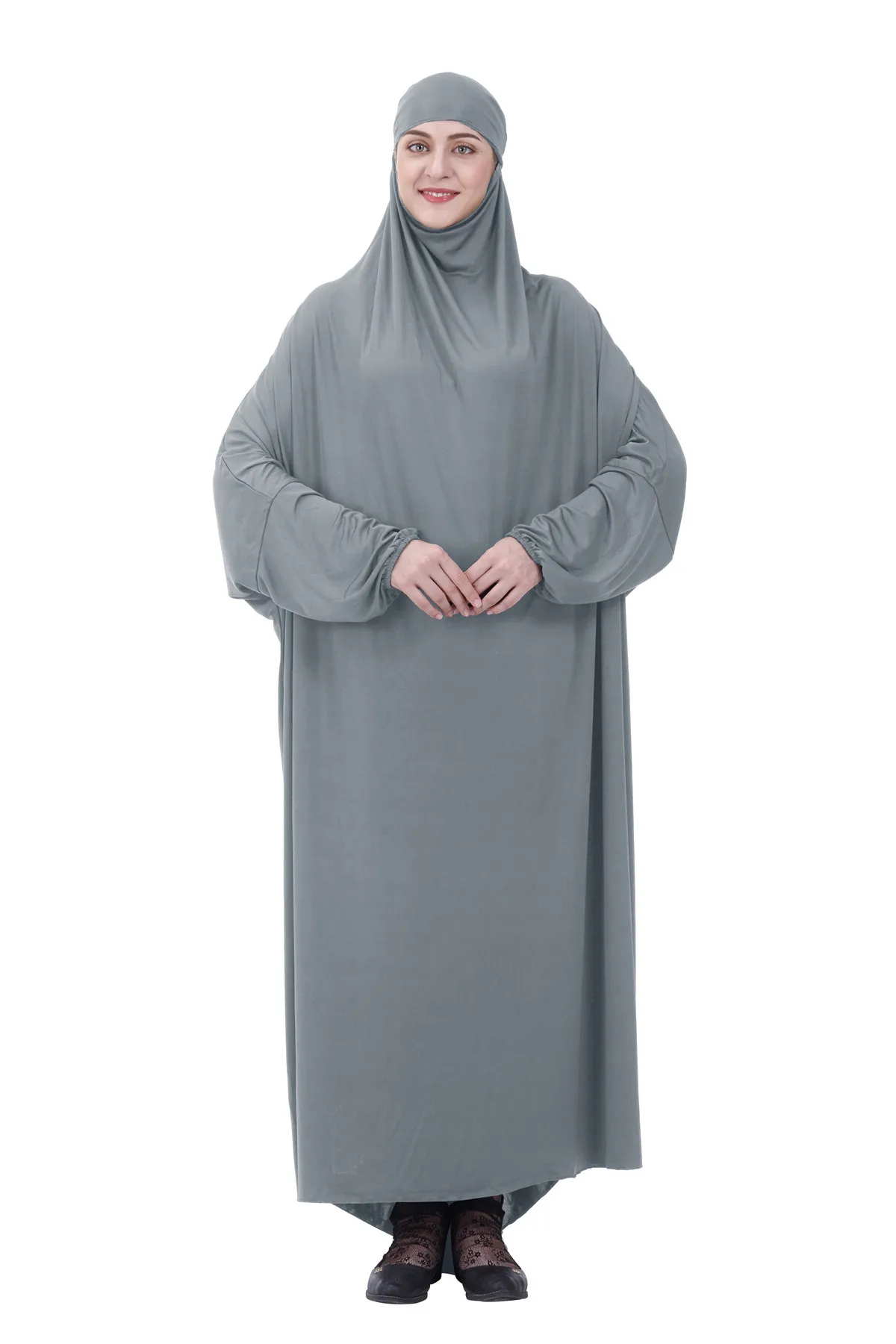 Мусульманская одежда, Молитвенное платье, женская мусульманская одежда с капюшоном, длинное платье Thobe с хиджабом Дубай, Турция Namaz Jurken Abaya, х...