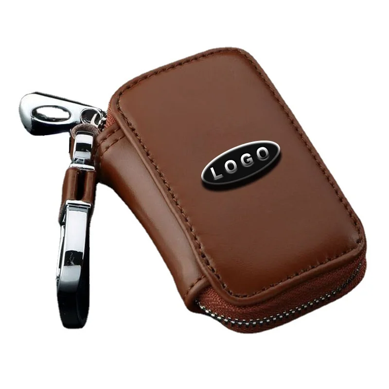 

New Leather Remote Car Key Case Key Cover Protective Shell Holder Cover with Car Logo