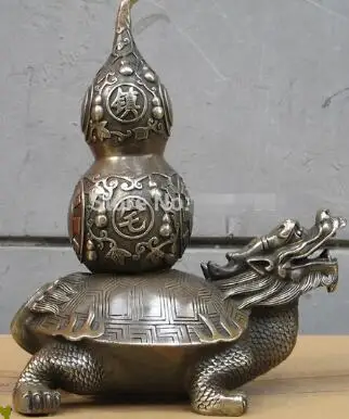 10 &quotКитайский Фэншуй Бронзовый фэн шуй городской дом Тай Цзи Тыква Статуя