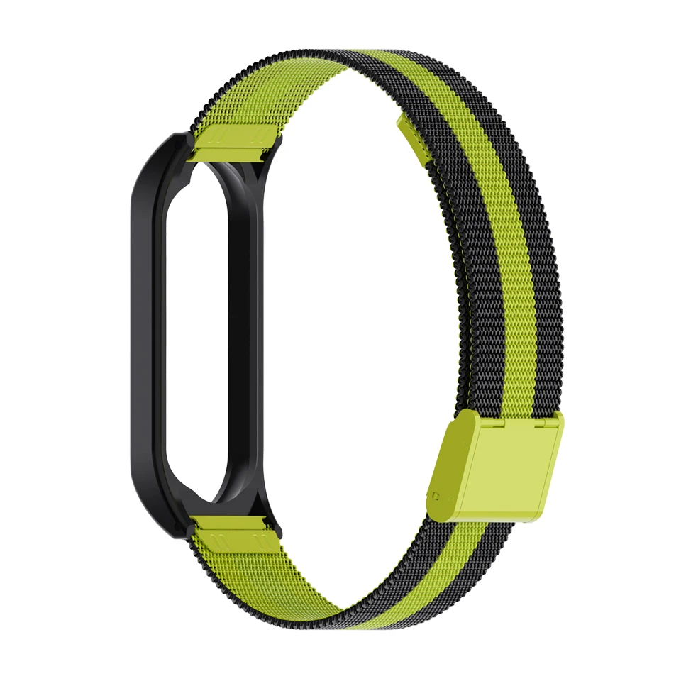 Пряжка металлический ремешок браслет для Xiaomi mi 4/3 ремешок для mi Band 4/3 ремешок из нержавеющей стали mi Band 4/3 наручный ремень