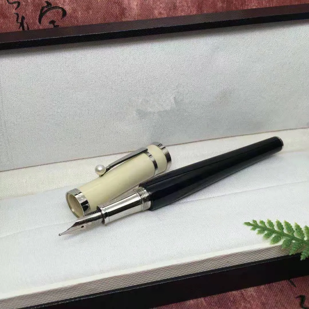 

Famous brand office pen fashion black and white contrast ballpoint pen top quality business signature pen with original box