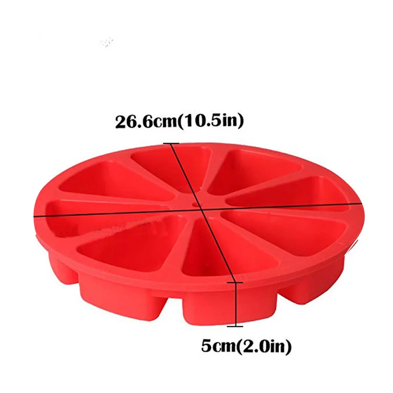 Силиконовая форма для торта с 8 треугольными полостями силиконовая кондитерских