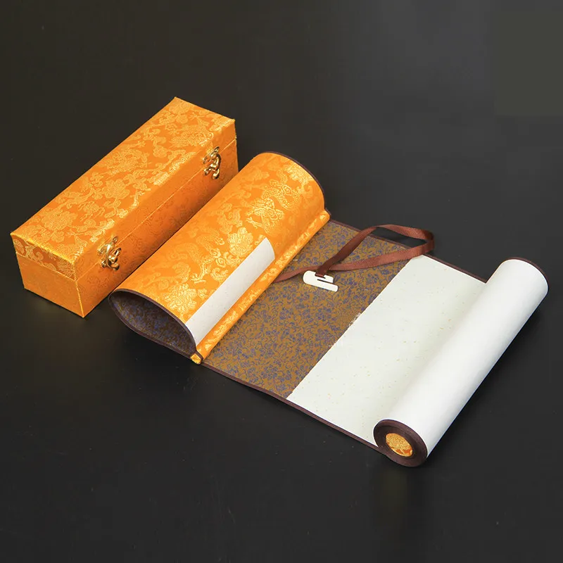 Chinese Calligraphy Painting Special Draw Axis Blank Xuan Paper Papel Arroz Raw/Half Ripe/ Ripe Rice Scroll |