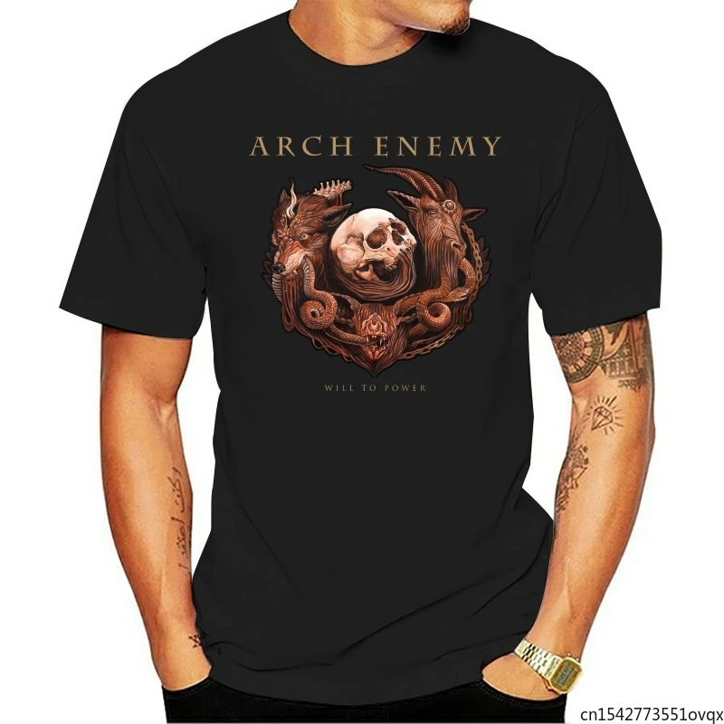 

Pop Apparel Fashion Print Tshirt Arch Enemy Will To Power T Shirt Metal Unisex Tee
