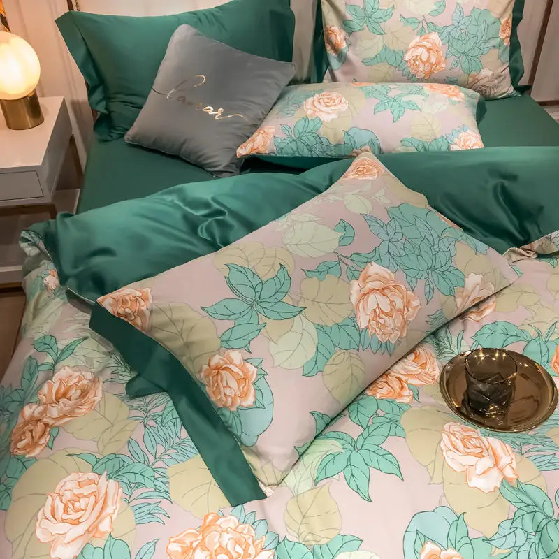 Новый комплект постельного белья королевского размера из 4 предметов мягкий