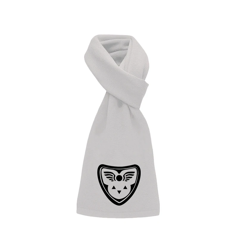 Переживет без череп Сердце напечатанный шарф зимний унисекс для мужчин и женщин