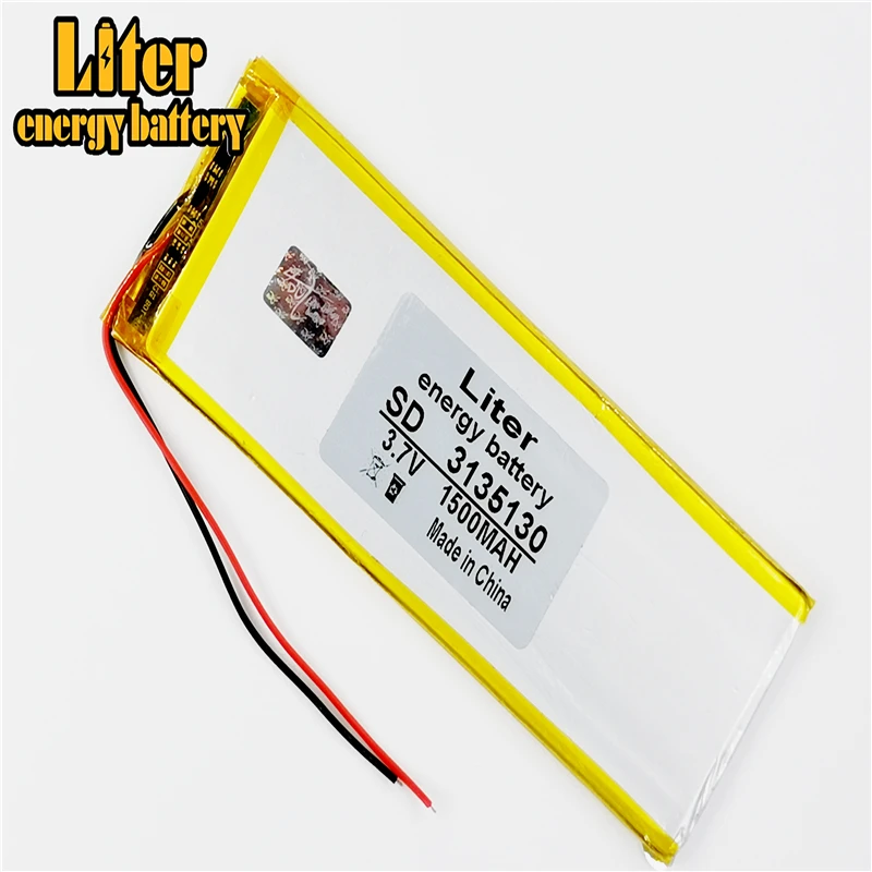 

3.7V 1500mAh 3135130 3035130 Lithium Polymer Li-Po Rechargeable Battery For DIY PAD GPS E-Book Tablet PC Power Bank