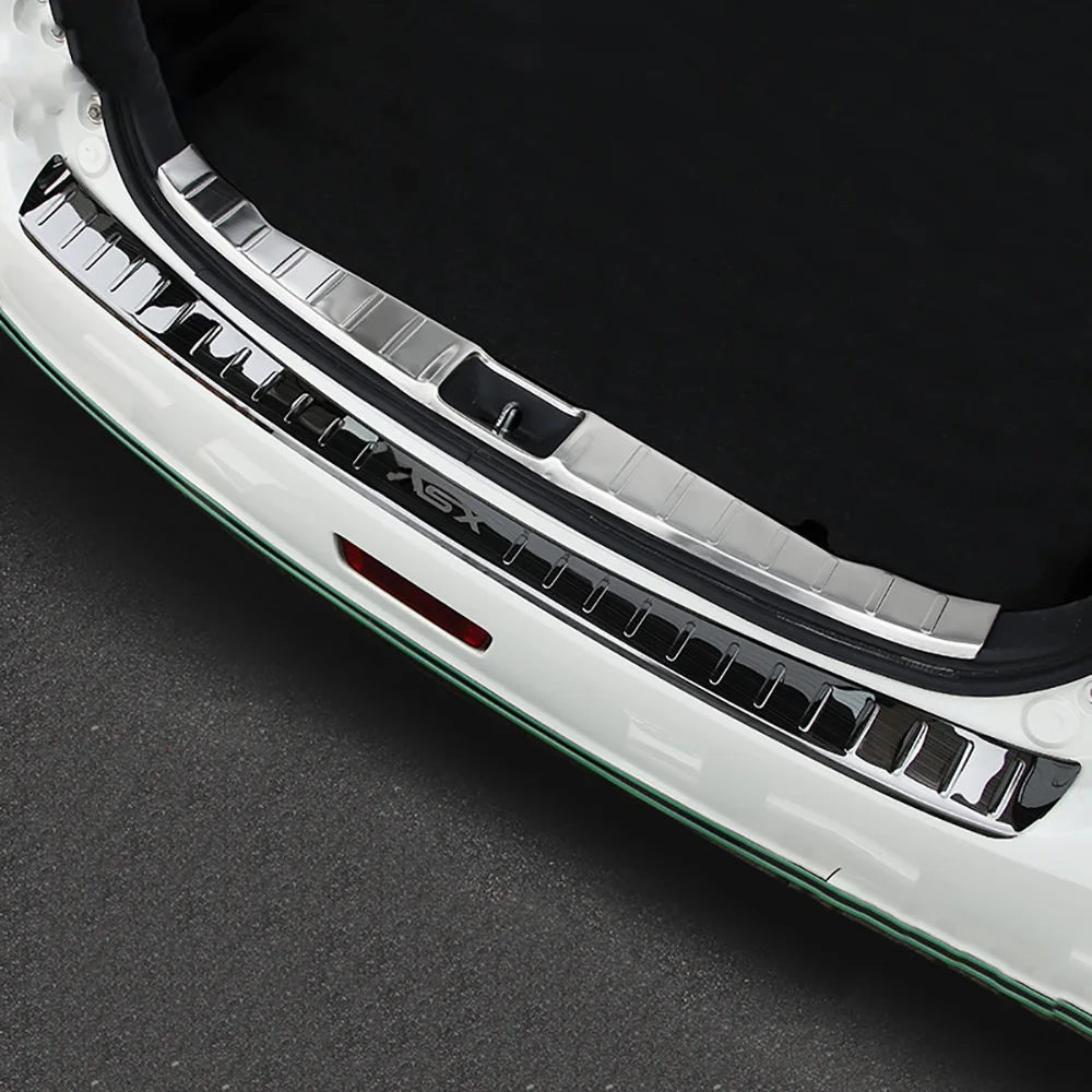 Защитная пластина для заднего бампера из нержавеющей стали Mitsubishi ASX 2013 2014