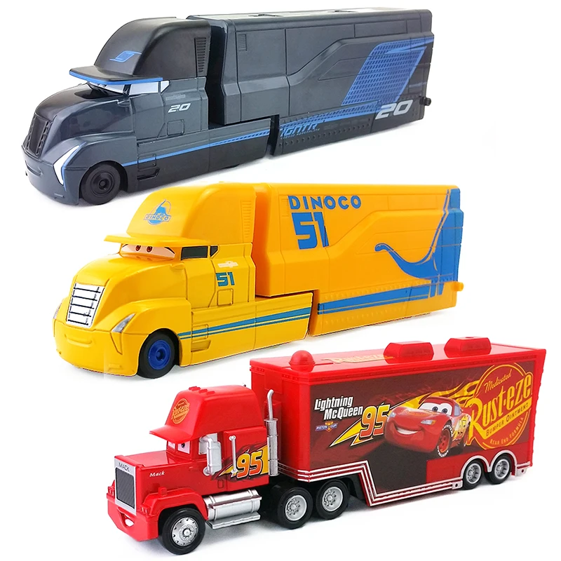 Disney Pixar Cars 2 3 игрушки Lightning McQueen Jackson Storm King Mack Uncle Truck 1:55 литой модельный автомобиль