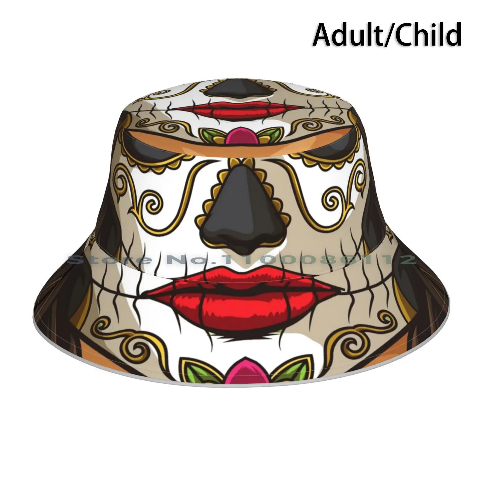 

Панама La Calavera Catrina-леди мертвецов, шляпа от солнца, день мертвецов, Мексика, Хэллоуин, сахарный череп, религия, праздничное мероприятие