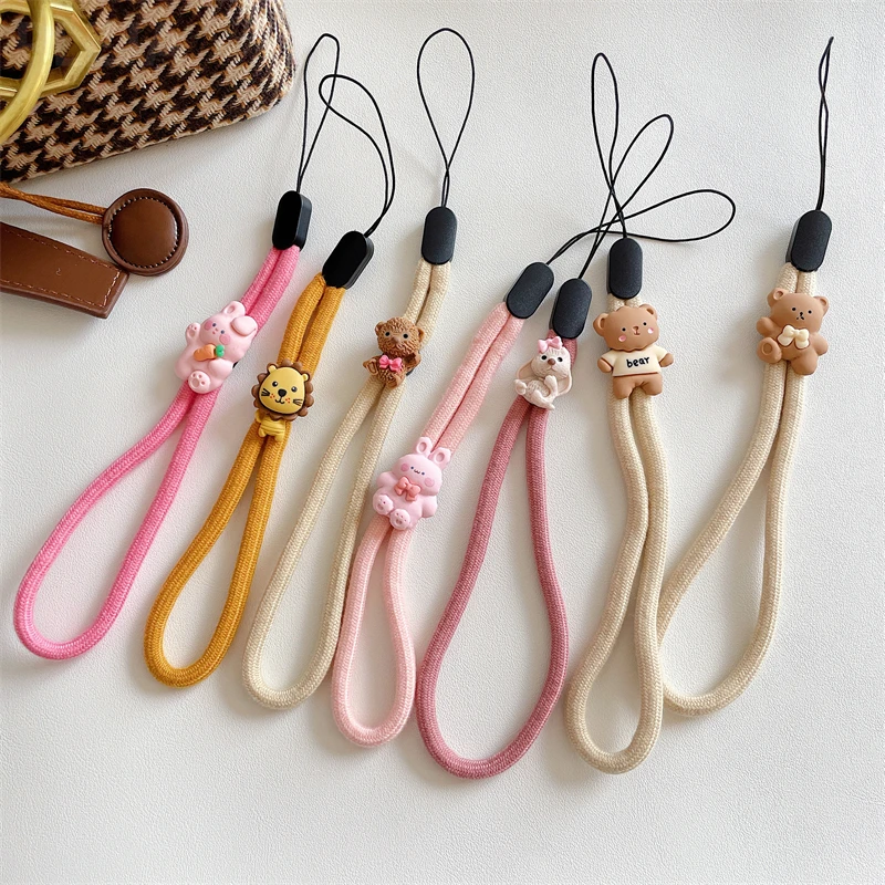 Multi Function Cute Cartoon Hand Strap For Mobile Phone Lanyards iphone 13 Xiaomi Samsung Huawei Keys Short Rope | Мобильные