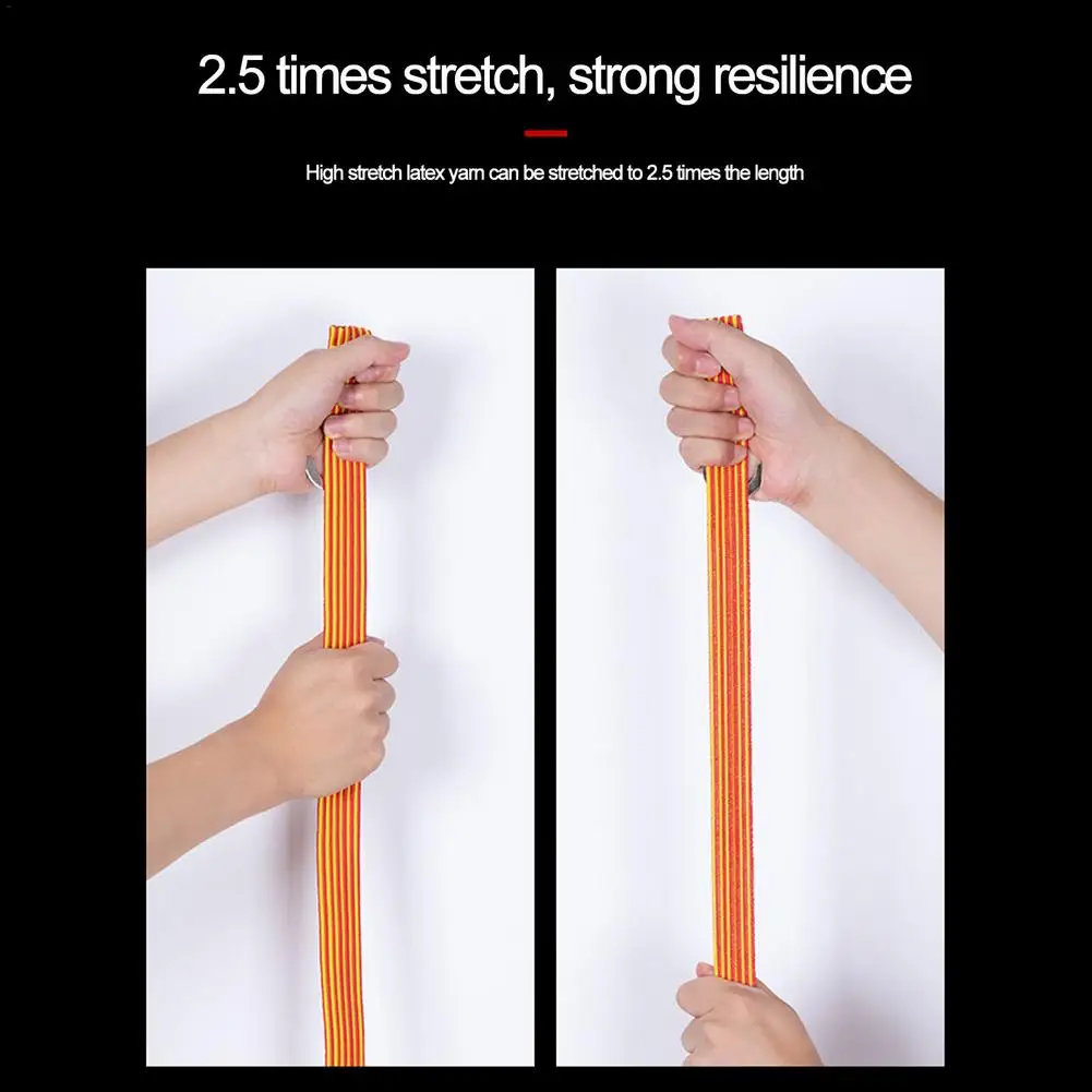 1M Bicycle Elastic Stretch Strap Heavy Duty Bungee Shock Cord Rope Tie for Outdoor Riding Trunk Luggage Straps |