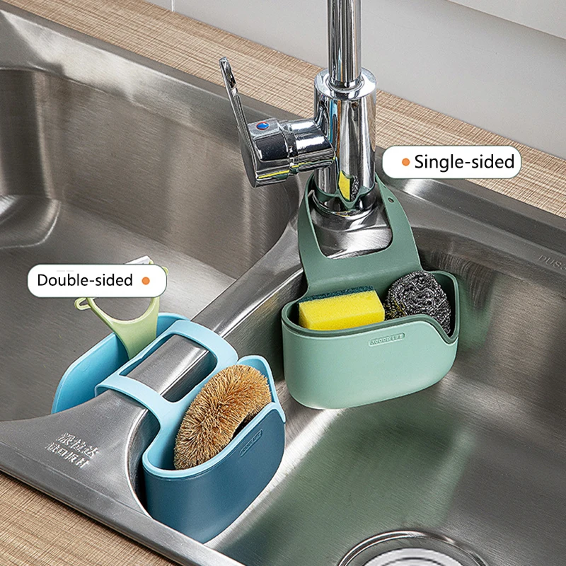 

Sink Rack Rag Sponge Storage Rack Closet Organizer Hanging Faucet Drain Basket Holder Organizer Bathroom Kitchen Accessories