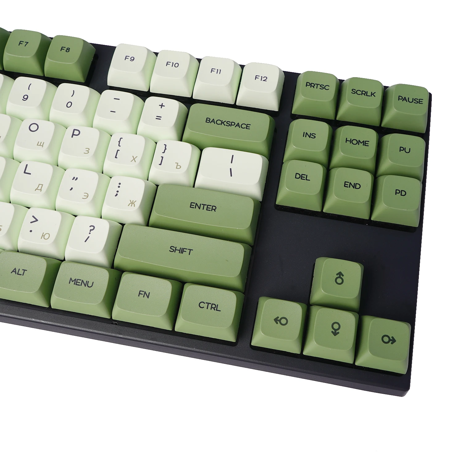 PBT Keycaps Matcha Theme XDA профиль Японский Корейский Русский алфавит MX механическая