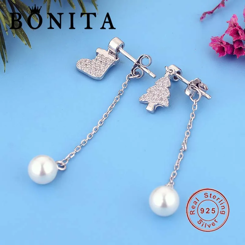 Женские серьги Елка и сапоги из серебра 925 пробы | Украшения аксессуары