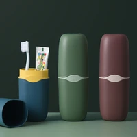 travel toothbrush holder cup toothpaste case cover mouthwash portable storage box bathroom organizer bottle outdoor accessories