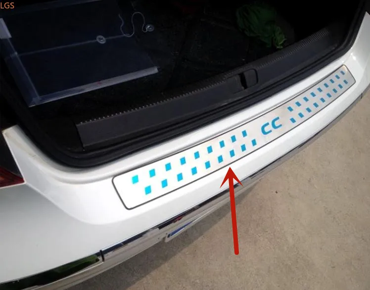 

Высококачественная защитная пластина порога багажника из нержавеющей стали для Volkswagen CC 2010-2017, защита от царапин, автомобильные аксессуары