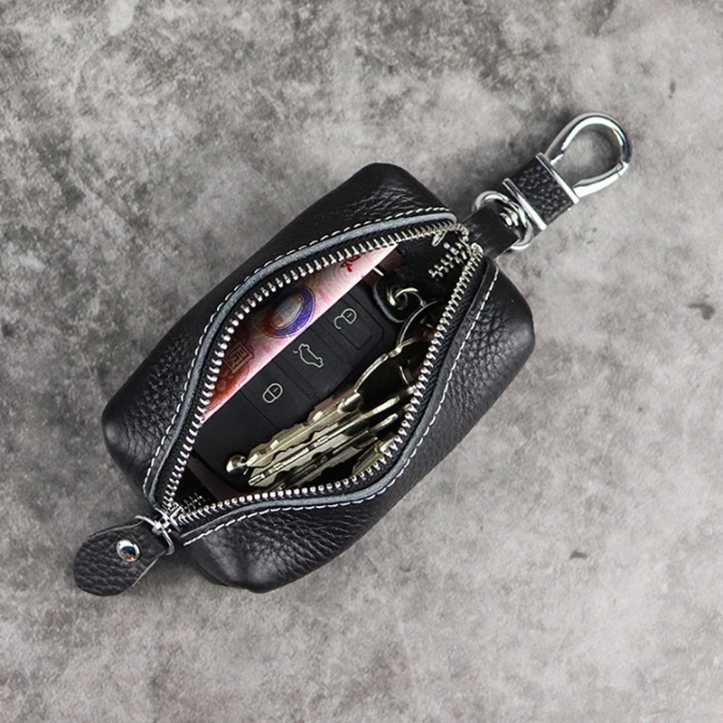 Защитный чехол для ключа автомобиля из 100% натуральной кожи мужской брелок