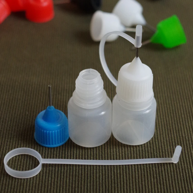 

Fast Shipping 3ml Empty E-juice Plastic Metal Needle Bottle for E Liquid Dropper Vial