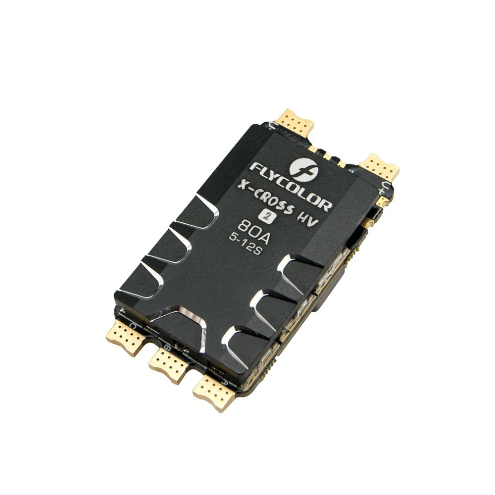 

FLYCOLOR X-Cross HV 80A 5-12S BLHeli32 телеметрический бесщеточный ESC для радиоуправляемых FPV гоночных Фристайл мультикоптеров большого радиуса действия