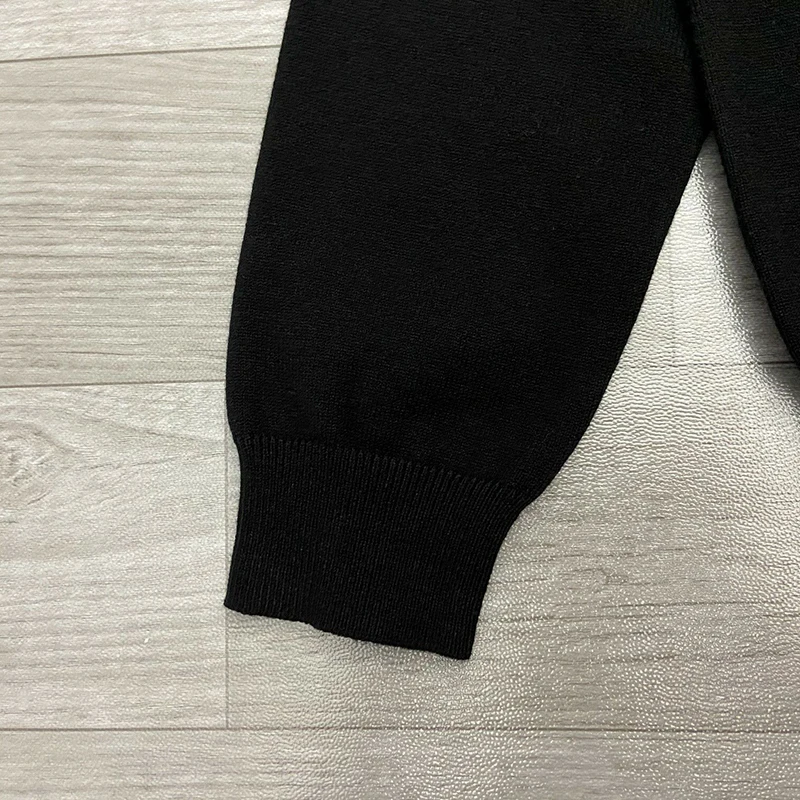 Модный дизайнерский вязаный пуловер удобные повседневные осенне-зимние мужские