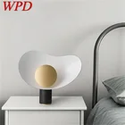 Современная Скандинавская креативная настольная лампа WPD, светодиодный мраморный Настольный светильник для украшения дома, спальни