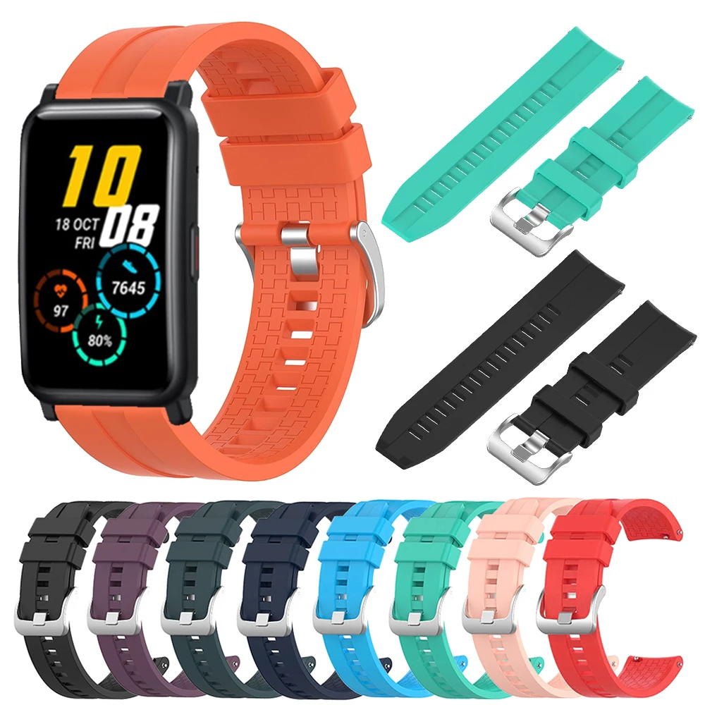 

Сменный силиконовый ремешок для смарт-часов Huawei Honor Watch ES, для Xiaomi Haylou LS02