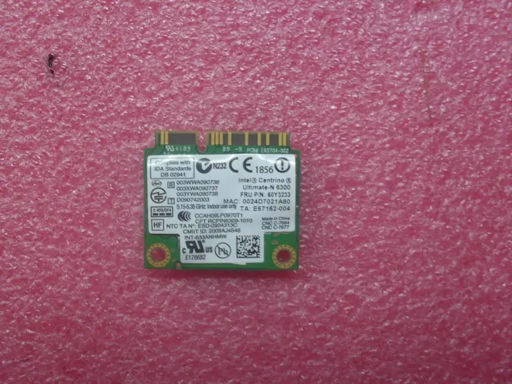 Новинка для Lenovo Thinkpad X230 X220 T410 T420 T430 X201 6300 633ANHMW 6300AGN мини PCI E 2 4G/5 ГГц беспроводная