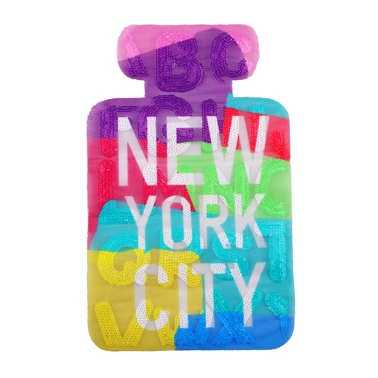 Вышивка блестками духи патчи для куртки вышитые Нью Йорк бутылки значки