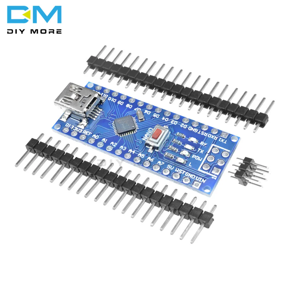 Mini USB CH340 Nano 3,0 ATmega328P плата контроллера совместима с Arduino Nano CH340 USB драйвер Nano V3.0 ATmega328