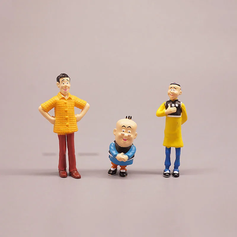 

Comics Old Master Q Mini Small Ornament Action Figure Doll Animation Peripherals Model Toy