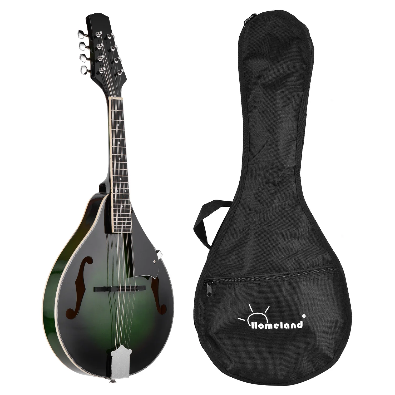 

Mandolin A Style 8-String Basswood Body Engineer Wood Fingerboard Adjustable String Instrument for Benginners with Storage Bag
