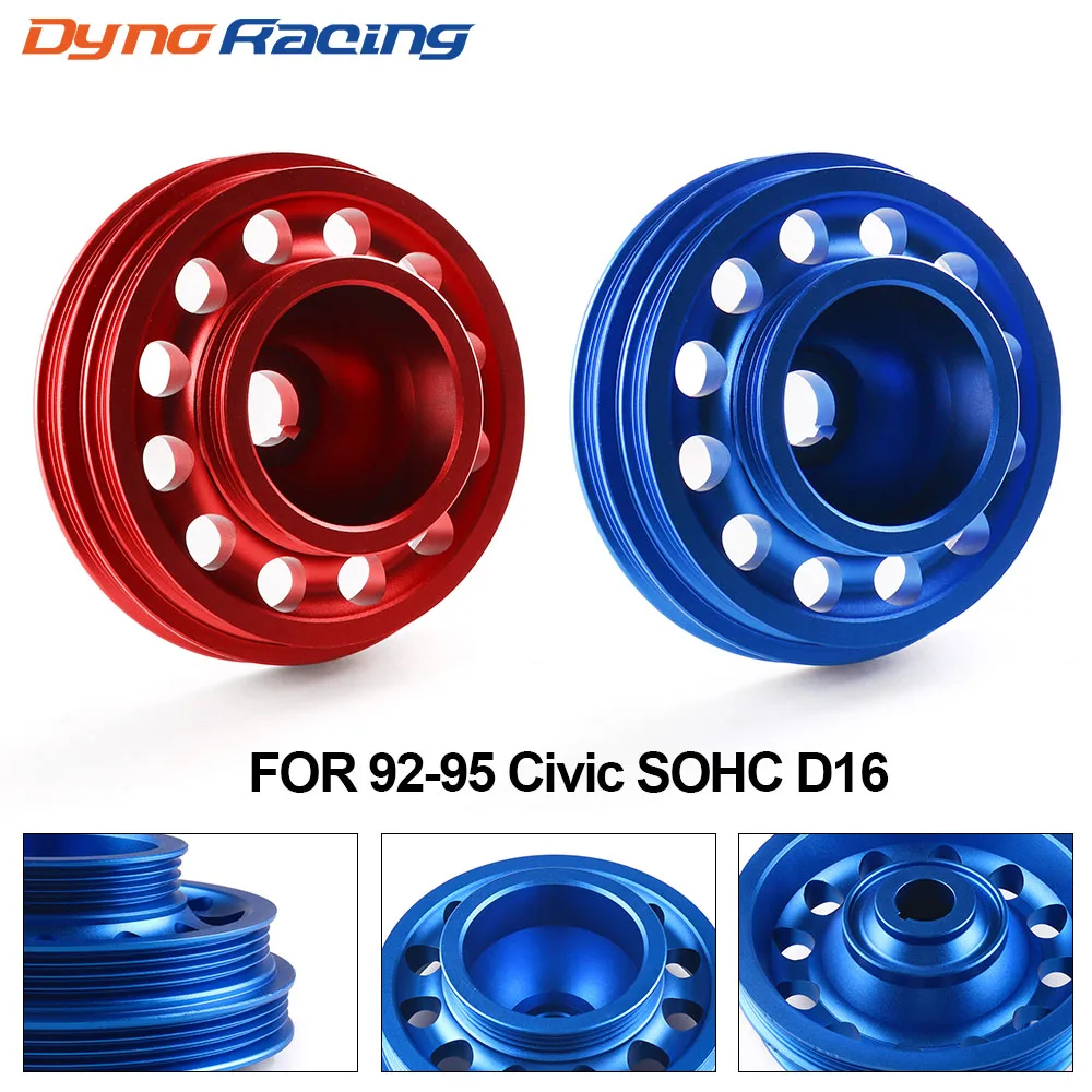 Алюминиевый светильник для гонок шкив коленчатого вала Honda Civic SOHC D16 OEM размер P009| |