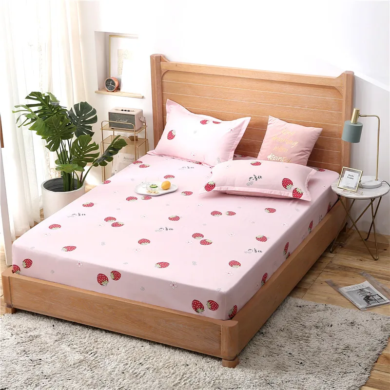 Parkshin 1 шт. Клубничные простыни для матраса на резинке с резиновым листом