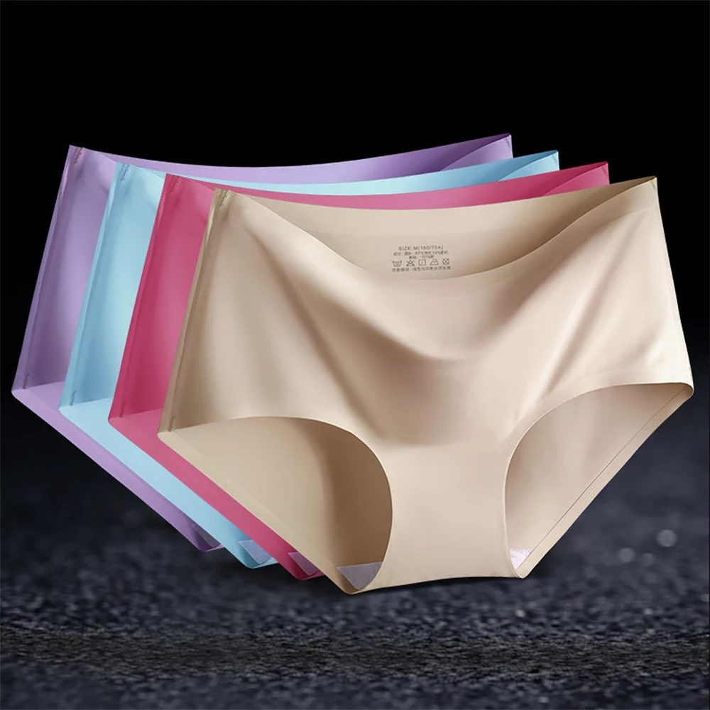 

Mid waist Seamless Panties Women Panties Sexy Female Underpants Briefs Invisible Pantys Solid Color Soft Intimate Lingerie M-2XL