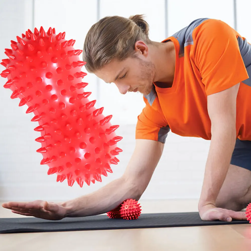 

Peanut Massage Ball Spiky Trigger Point Relief Muscle Pain Stress Sensory Ball Therapy Health Care Gym Muscle Relax Apparatus