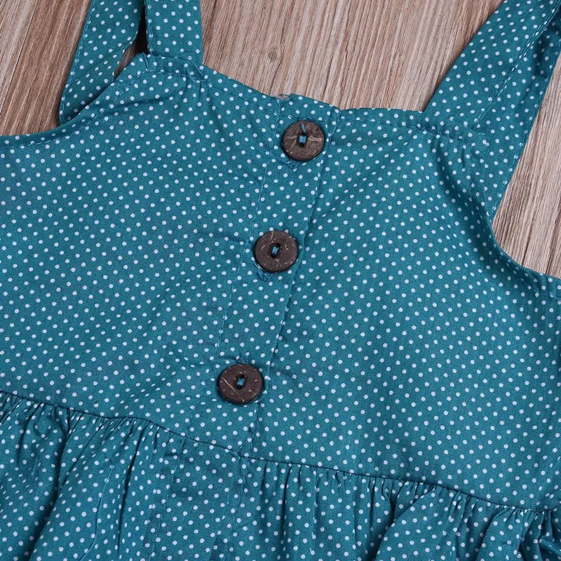 

New Summer Children's Sets Dot Vest+Irregular Skirt 2-Piece Sets Suit Kids Girls Vest Skirt Sets Blue Sling Vest +Flower Skirt