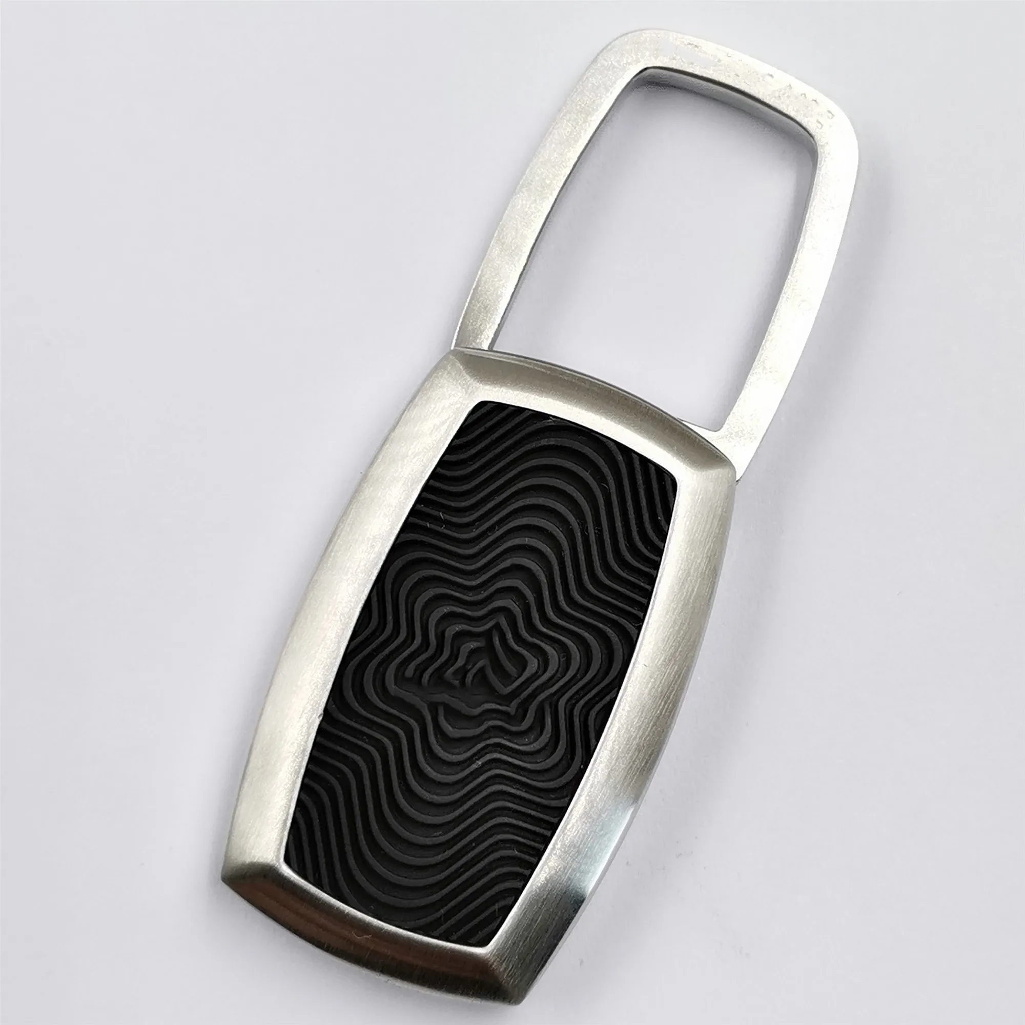 

Fashion M Brand jewelry Stainless Steel Keyring Metal Keychain with logo for Men Women