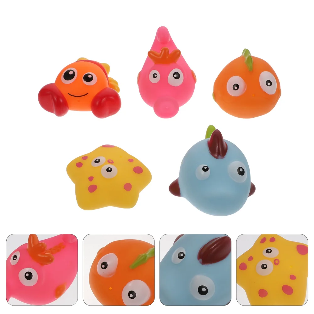 

1 Set of Baby Bathing Toys Showering Squeezing Toys Bathtub Toys