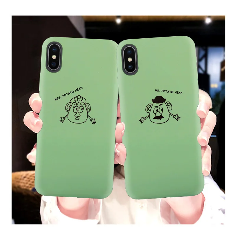 Mr Mrs Potato Head парный чехол для телефона samsung Galaxy S10 S9 S8 S7 S6 Plus Lite edge Мягкий силиконовый