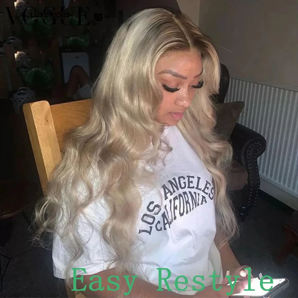 Прямой парик на сетке спереди пепельный блонд перуанские цветные парики с Омбре