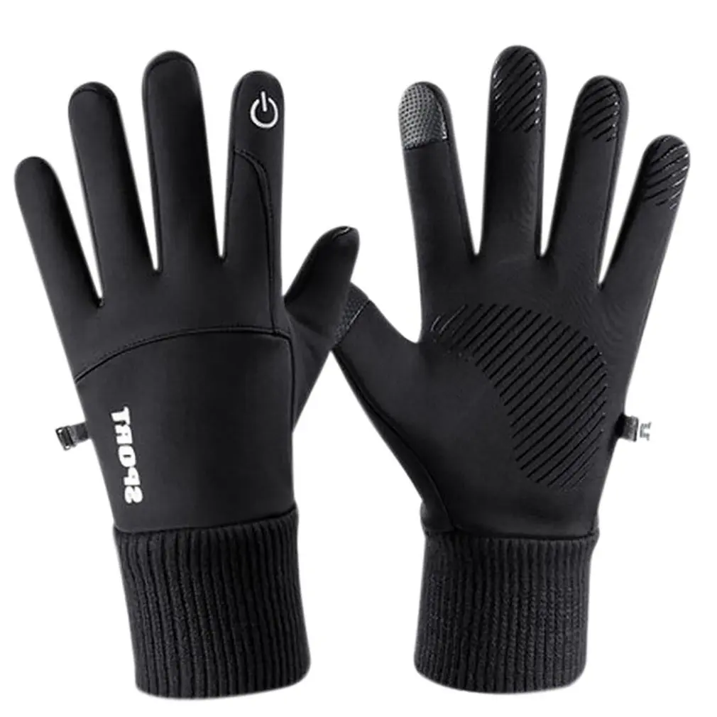 Gloves Waterproof And Windproof Plus Velvet Thick Sports Ski Winter Motorcycle Riding Warm | Автомобили и мотоциклы