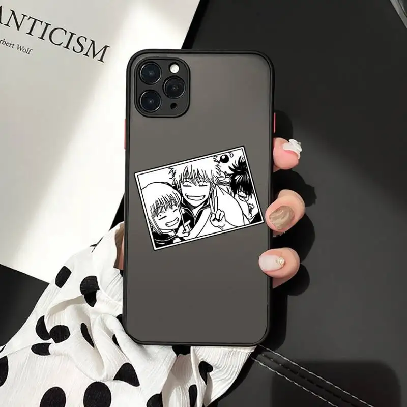 

Gintama Sakata Gintoki Phone Case For iphone 12 11 7 8 plus mini x xs xr pro max matte transparent cover