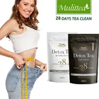 Mulittea 28 дней Детокс травяной чай напиток чистая жиросжигатель толстых капсул естественная потеря веса похудение тонкая антиожирение забота о здоровье